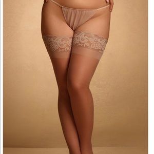 Black Thigh Highs, 3X / 22/24 Hips and Curves